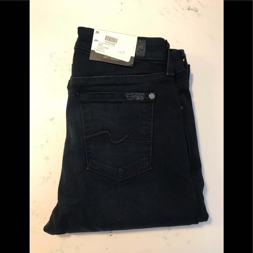 NWT women’s seven for all mankind jeans dark wash